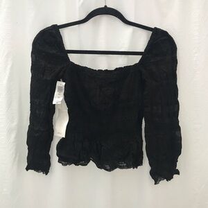 Aritzia Wilfred Fable Peasant Top